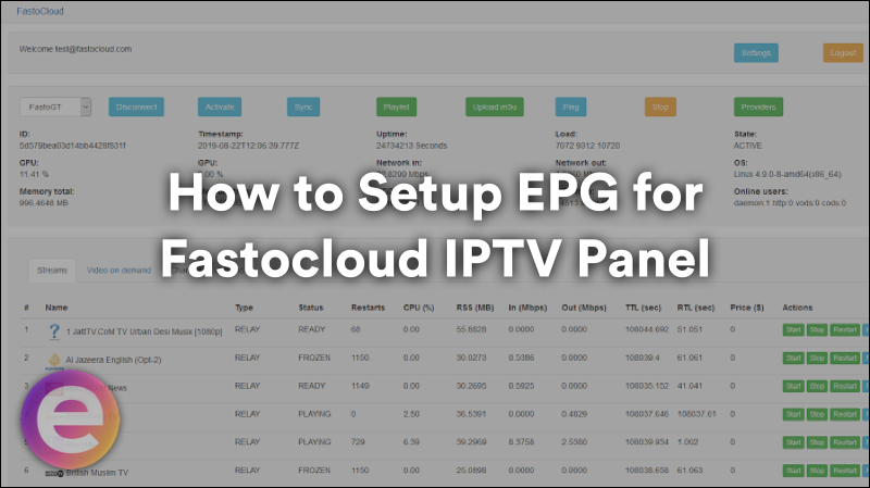 How to Setup EPG for Fastocloud IPTV Panel